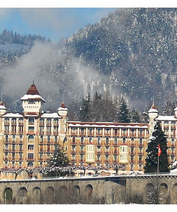 Caux Winter Panorama with rounded corners
