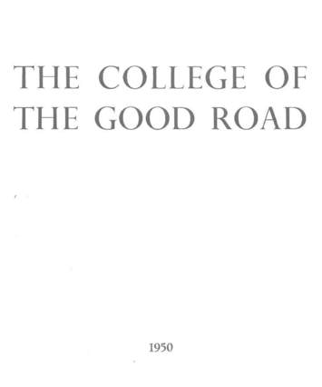 College of the Good Road cover