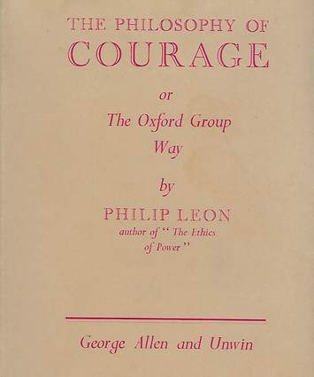 The philosophy of courage, book cover