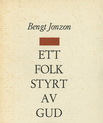'Ett folk styrt av gud' book cover in Swedish