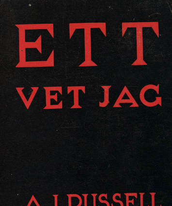 'Ett vet jag' book cover in Swedish