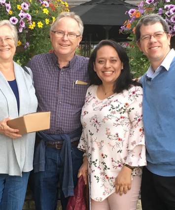 Susan and Rob Corcoran with Pilar and Ric Griffin - Colour Group Photo