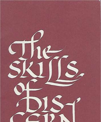 The skills of discernment, by Charis Waddy, booklet cover