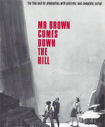 Cover of brochure of the film, "Mr Brown comes down the hill"