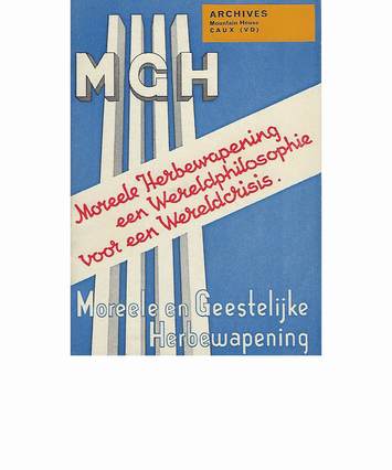 'Morele Herbewapening - Een Wereldphilosophie Voor Een Wereldcrisis' booklet cover