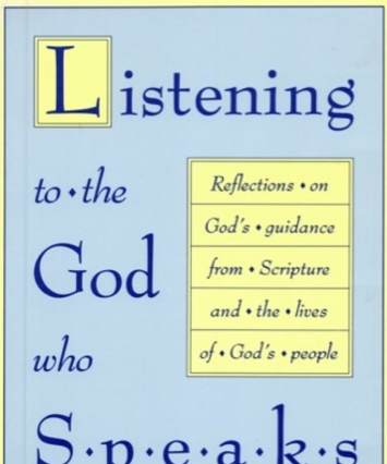 Listening to the God who speaks: book cover