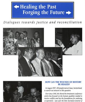 Report cover, 'Healing the Past, Forging the Future', Caux 1997