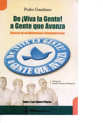 Cover of book. Four people looking right