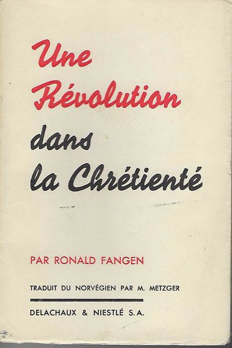 Une révolution dans la chrétienté, couverture de livre