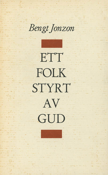 'Ett folk styrt av gud' book cover in Swedish