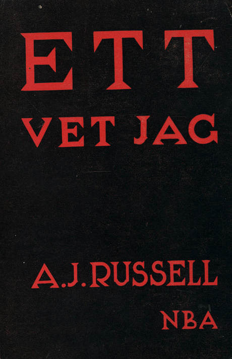 'Ett vet jag' book cover in Swedish