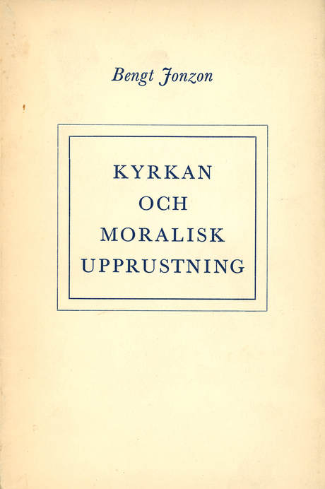 'Kyrkan och moralisk upprustning' book cover in Swedish