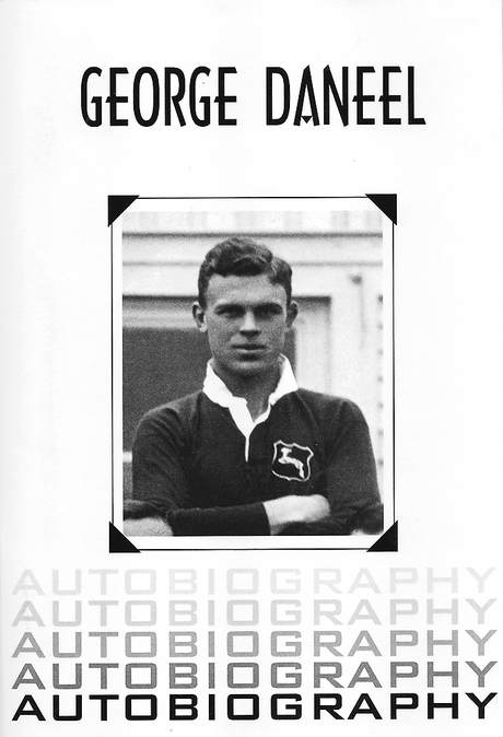 'George Daneel Autobiography' book cover in black&white