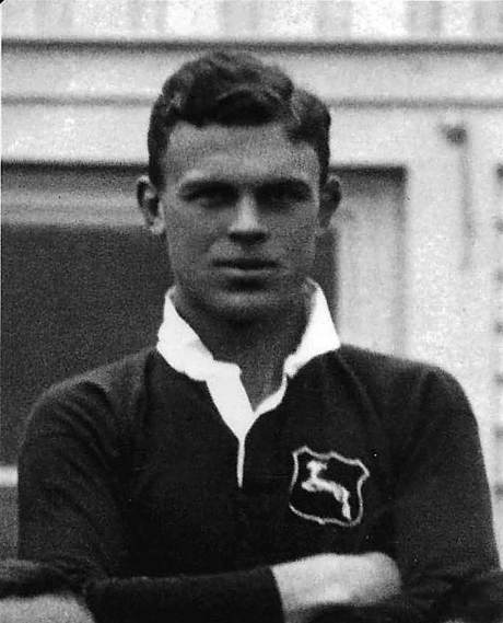 A young George Daneel portrait photo in Black&White