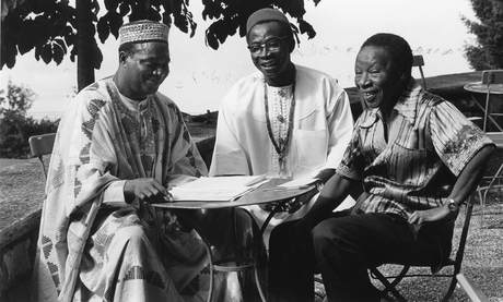John Amata, Chief Egonwoke, Manasseh Moerane, B&W portrait photo