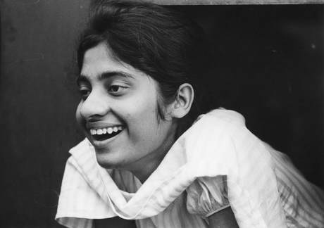 Neerja Chowdhury, B&W portrait photo