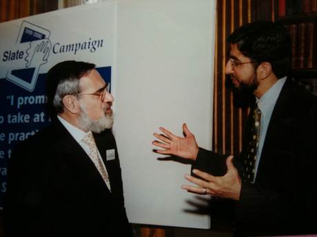 Chief Rabbi Jonathan Sacks and Iqbal Sacranie