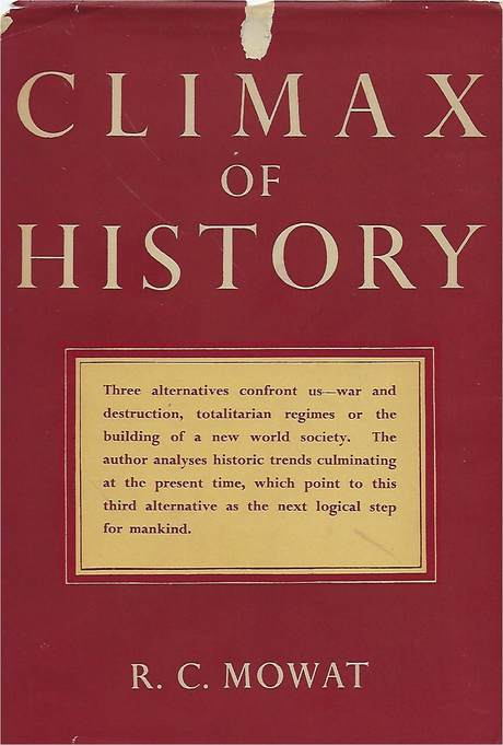 "Climax of history" book cover