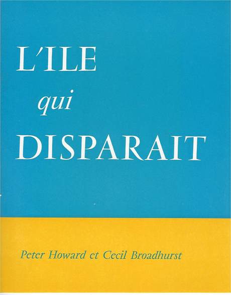 "L'Ile qui disparaît", couverture du script