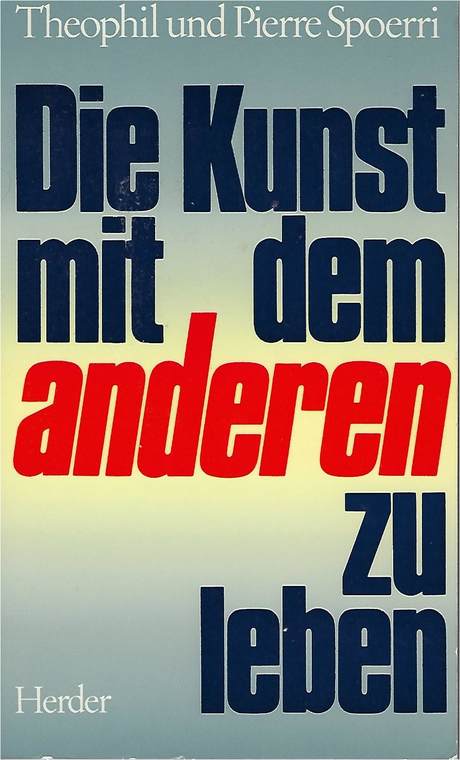 'Die Kunst mit dem anderen zu leben' by Theo & Pierre Spoerri, book cover