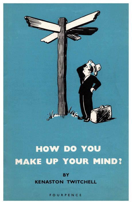 'How do you make up your mind', booklet cover