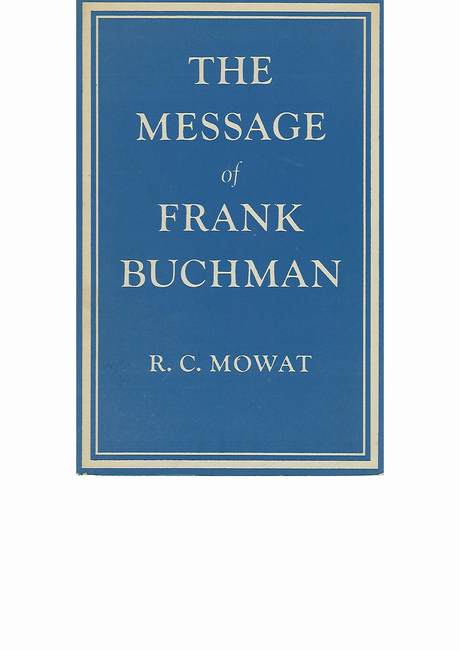'The message of Frank Buchman' by Robin Mowat, book cover