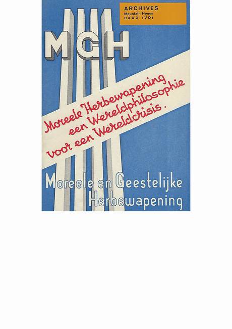 'Morele Herbewapening - Een Wereldphilosophie Voor Een Wereldcrisis' booklet cover