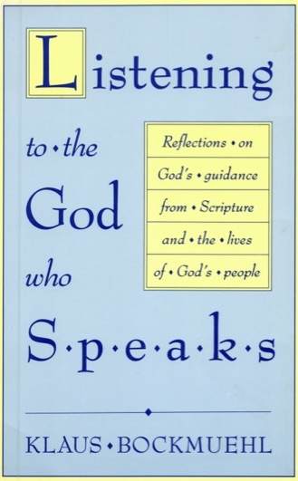 Listening to the God who speaks: book cover