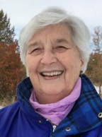 Outside portrait of Joy Newman smiling