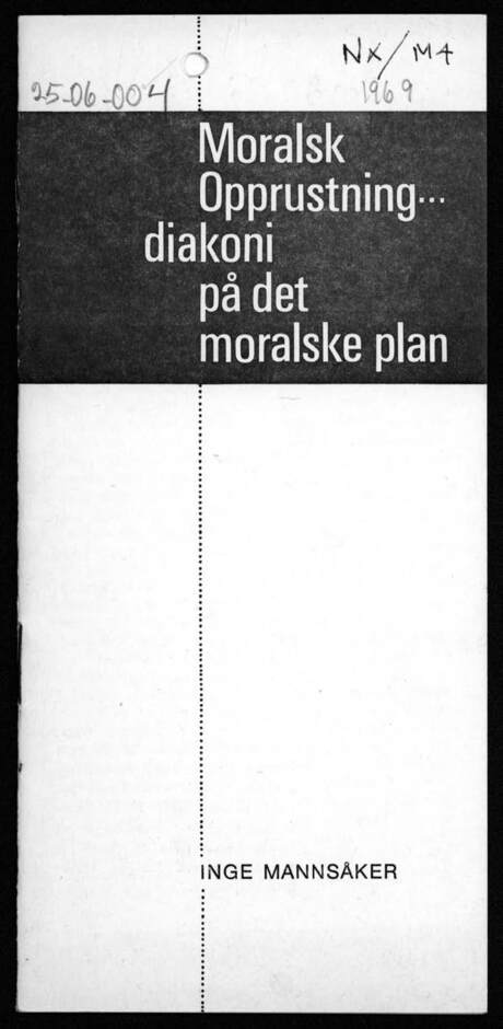 Inge Mannsåker on Moral Rearmament and Christianity