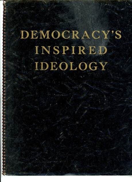 Cover of binder Democracy and Ideology